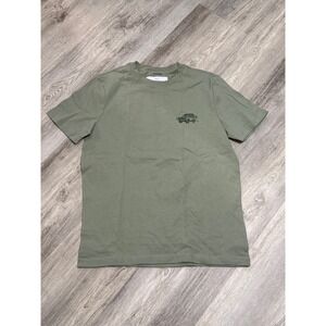 Mens Graphic T Shirt Top Short Sleeve‎ Olive Green Truck